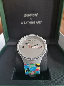 Brand New Swatch X Bape Limited Edition - Picture 1 of 12