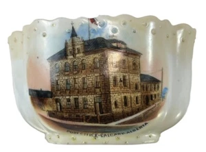 Calgary Alberta Post Office Souvenir Nut Trinket Dish Bowl Fine China - Picture 1 of 6