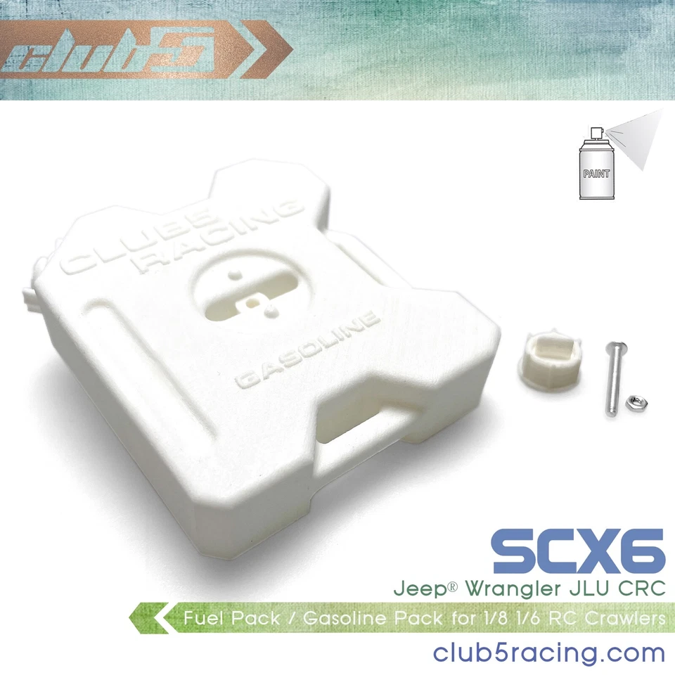 1/6 Scale Fuel Container for Axial SCX6 Jeep JLU Wrangler - Image 1 of 4