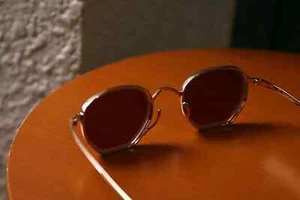 Kame ManNen"KMN-9919 SG" Col.RG Brown Lens Eyewear sunglasses - Picture 1 of 12