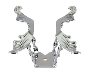 Volante Cromo Twisted Mariposa Ala Lowrider Cruiser Bicicleta Bicicleta Nuevo - Imagen 1 de 1