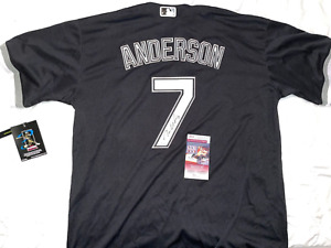 Tim Anderson #7 Signed White Sox Jersey Autographed Sz XL JSA WITNESSED COA
