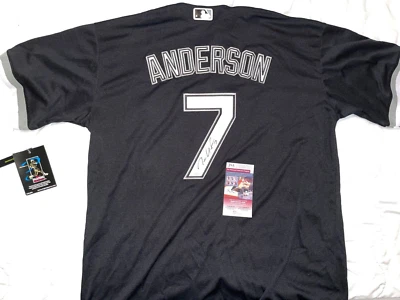 Tim Anderson #7 Signed White Sox Jersey Autographed Sz XL JSA WITNESSED COA - Image 1 of 4