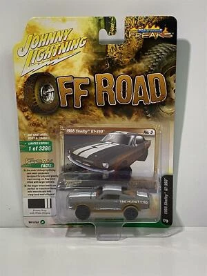 Shelby GT-350 1966 Grigio Bianco Strisce 1:64 Johnny Lightning JLSF019A - Immagine 1 di 4