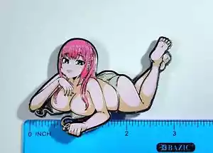 "Beach Babe" 2.75" Lewd Enamel Pin, Bikini Waifu, Captivating Audience - Picture 1 of 1