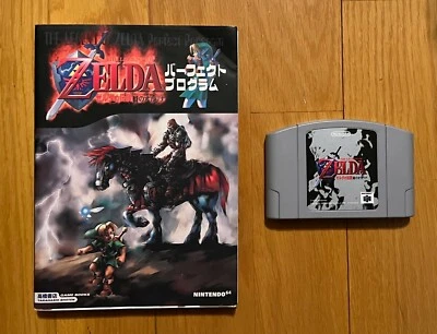 Zelda Ocarina of Time Nintendo 64 Japan with Zelda Book N64 - Image 1 of 2