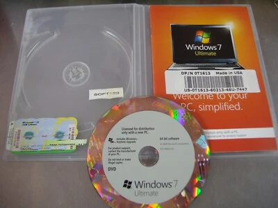 MS Microsoft Windows 7 Ultimate 64 bit x64 DVD Full English =NEW= - Image 1 of 4