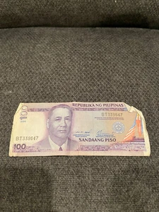 CURRENCY NOTE $100 PISO PILIPINAS OLD 2000 - Imagen 1 de 2