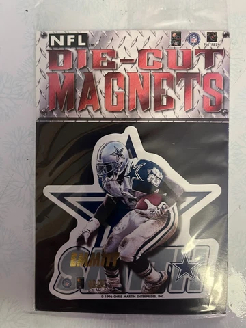 NFL Dallas Cowboys Emmitt Smith 1996 SEALED DIE-CUT COLLECTORS magnet Cover