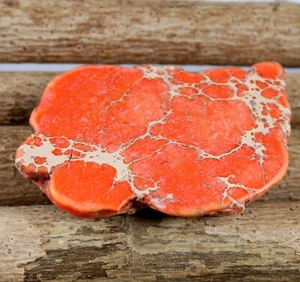 Natürliche 76,70 ct/43 mm Orange Carico Lake Türkis poliert grobe Platte T6018 - Bild 1 von 7