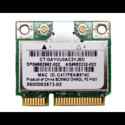 Pack of 10 HP Broadcom BCM94312HMG 802.11b/g WiFi Cards 582562-002 - Image 1 of 2