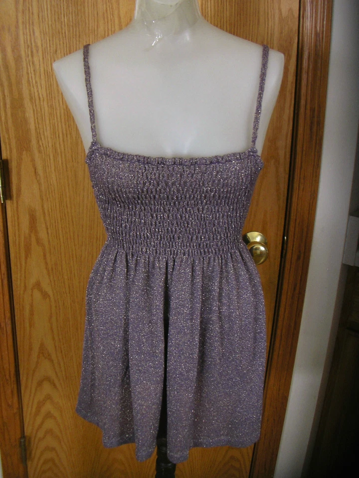 JOHNNY MARTIN-PRPL CON DORADO METÁLICO-TEJIDO-BUSTO AJUSTADO-TANQUE/CAMI-CORREAS TRENZADAS-M Foto 1 de 4