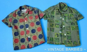 Vintage Ken Doll Dreamboat #785 & Sport Shorts #783 Shirts Excellent ~ 1960's - Picture 1 of 5