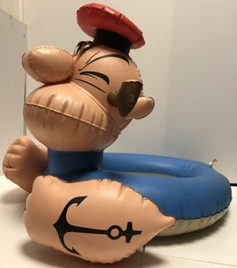 Braccio di Ferro Popeye gonfiabile Salvagente King Eurovinil anni ’70 swim ring - Picture 1 of 16