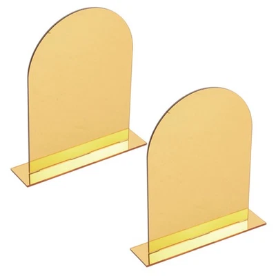  2 Pcs Buchstützen Kunststoff Acryl Buchhalter Dekorative Buchend - Bild 1 von 4