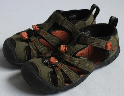 Sandalias de verano Keen Little Kids talla 12 Seacamp II CNX oliva oscuro 1028842 Foto 1 de 4