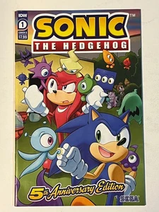 Sonic the Hedgehog #1 5th Anniversary Edition Comic Book IDW Publishing FN 2018 - Picture 1 of 3