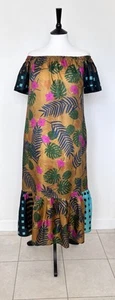 BEATRICE Italia .. Beautiful Off Shoulder Midi Dress Size M - Picture 1 of 8
