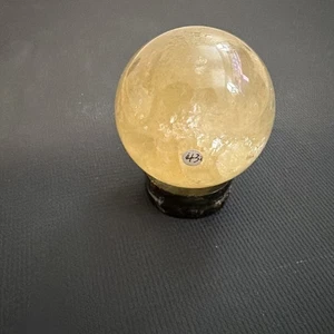 432 g natürliche Citrin Quarz Kugel Kristall Kugel Mineral - Bild 1 von 3