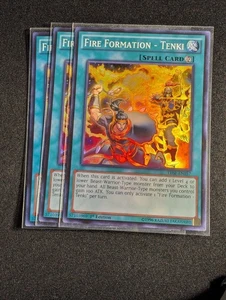 Yugioh - 3x Fire Formation - Tenki THSF-EN057 1st Edition Super Rare NM - Picture 1 of 1