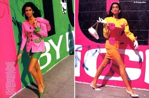 1991 Demarchelier Karen Mulder Yasmeen Ghauri Niki 16-page MAGAZINE EDITORIAL - Picture 1 of 8