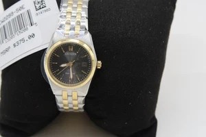 Reloj clásico Citizen Eco-Drive Corso para mujer esfera negra dos tonos EW2299-50E NUEVO - Imagen 1 de 15