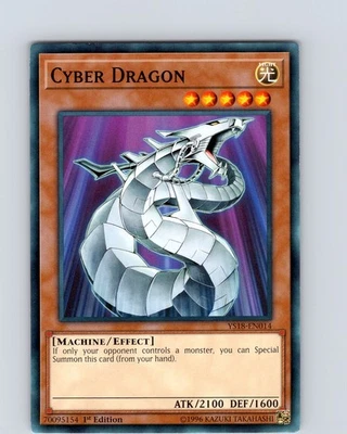 Yu-Gi-Oh TCG Cyber Dragon YS18-EN014 1st Edition Regular Common Card NM - Image 1 of 2