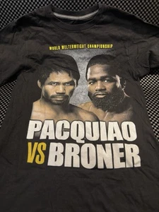 Boxing Shirt Pacquiao Vs. Broner T Shirt Small MGM Las Vegas Black - Picture 1 of 4