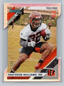 2019 Donruss Optic Trayveon Williams Bengals Die-Cut /75 Rated Rookie #143 4106 - Bild 1 von 2