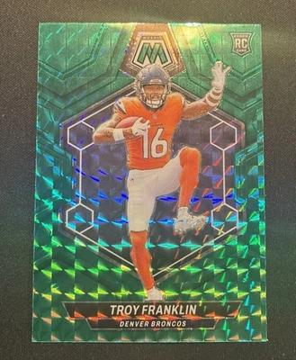 2024 Panini Mosaic - Rookies Green Mosaic Prizm #378 Troy Franklin (RC) - Image 1 of 2