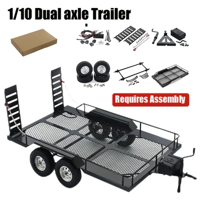 Trailer Kit For 1/10 RC Crawler Axial SCX10 90046 AXI03007 Traxxas TRX4 GEN8 - Image 1 of 4