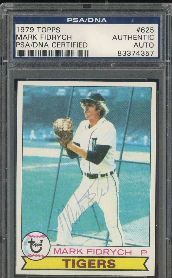 Mark Fidrych Signed 1979 Topps #625 Detroit Tigers PSA/DNA AUTO - Image 1 of 2