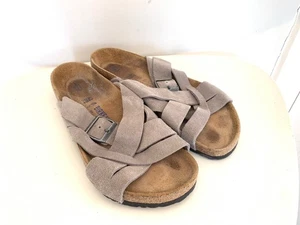 Birkenstock Lugano Stone Coin Wildleder 42 Weichbettung Sandalen Herren 9 Damen 11 - Bild 1 von 8