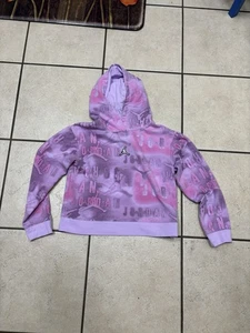 Nike Air Jordan Youth Girls Hoodie Sweater Pink, Size Large - Picture 1 of 3