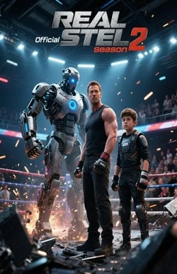 Cartel calcomanía vinilo pared REEL STEEL 2 LIENZO impresión adhesivo extraíble Foto 1 de 4