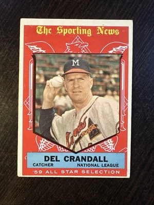1959 TOPPS #567 DEL CRANDALL A.S. MILWAUKEE BRAVES VG-EX *Hot Corner Vintage* - Image 1 of 2