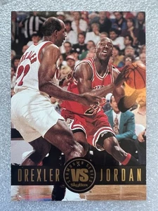 1993-94 Skybox Premium Clyde Drexler Michael Jordan Showdown Series #SS11 - Picture 1 of 6