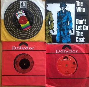 The Who Collection job lot Bundle 7 " vinyl Uk Singles 45's x 4 - Picture 1 of 1