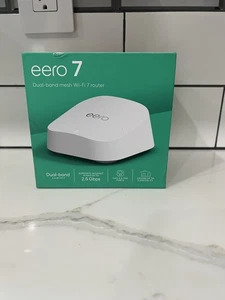 eero - 7 Dual-band Mesh Wi-Fi 7 Router (BRAND NEW) - White - Picture 1 of 6