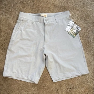 Pantalones Cortos Reyn Spooner Para Hombre 30 Gris Golf Rendimiento Activo Aloha Aina Foto 1 de 4