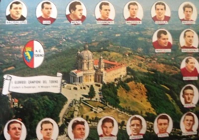 CARTE POSTALE GRAND TORO TORINO SUPERGA ED. GOCITO ANNÉES 60 - Photo 1/2