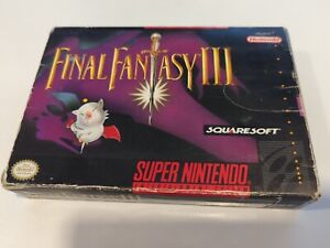 Final Fantasy III - Super Nintendo - CIB - Acceptable