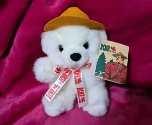RCMP (Royal Canadian Mounted Police) Bear Stuffed Toy Plush White 6 In. NWT - Picture 1 of 2