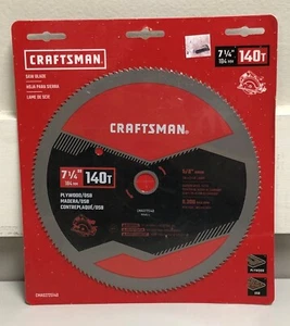 CRAFTSMAN 7-1/4-in 140-Tooth Fine Finish Carbon Circular Saw Blade - Picture 1 of 2