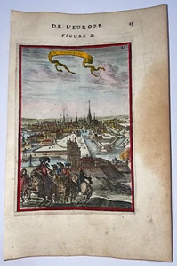 KOPENHAGEN DÄNEMARK 1683 ALAIN MANESSON MALLET ANTIK ANSICHT FRANZÖSISCHE AUSGABE - Bild 1 von 3