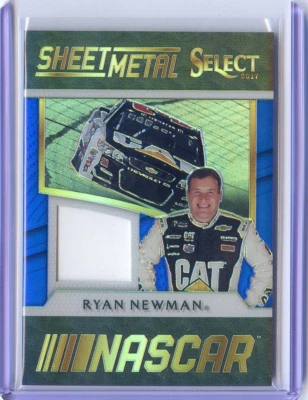 2017 Panini Select NASCAR Sheet Metal Relic Blue #/199 Ryan Newman - Image 1 of 3
