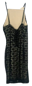 Olive Tree Womens Sleeveless Halter Neck Lace Sheath Dress Lace Up Size Large - Picture 1 of 6