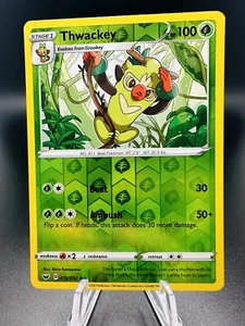 Pokemon TCG - Reverse Holo Thwackey 13/202 - Sword & Shield 2020 - Picture 1 of 2