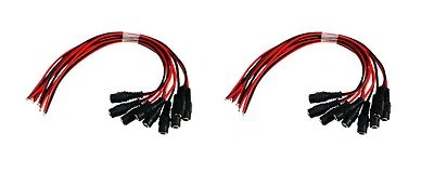20x DC Female End Jack Power Connector with Lead End Pigtail for security camera - Image 1 of 2