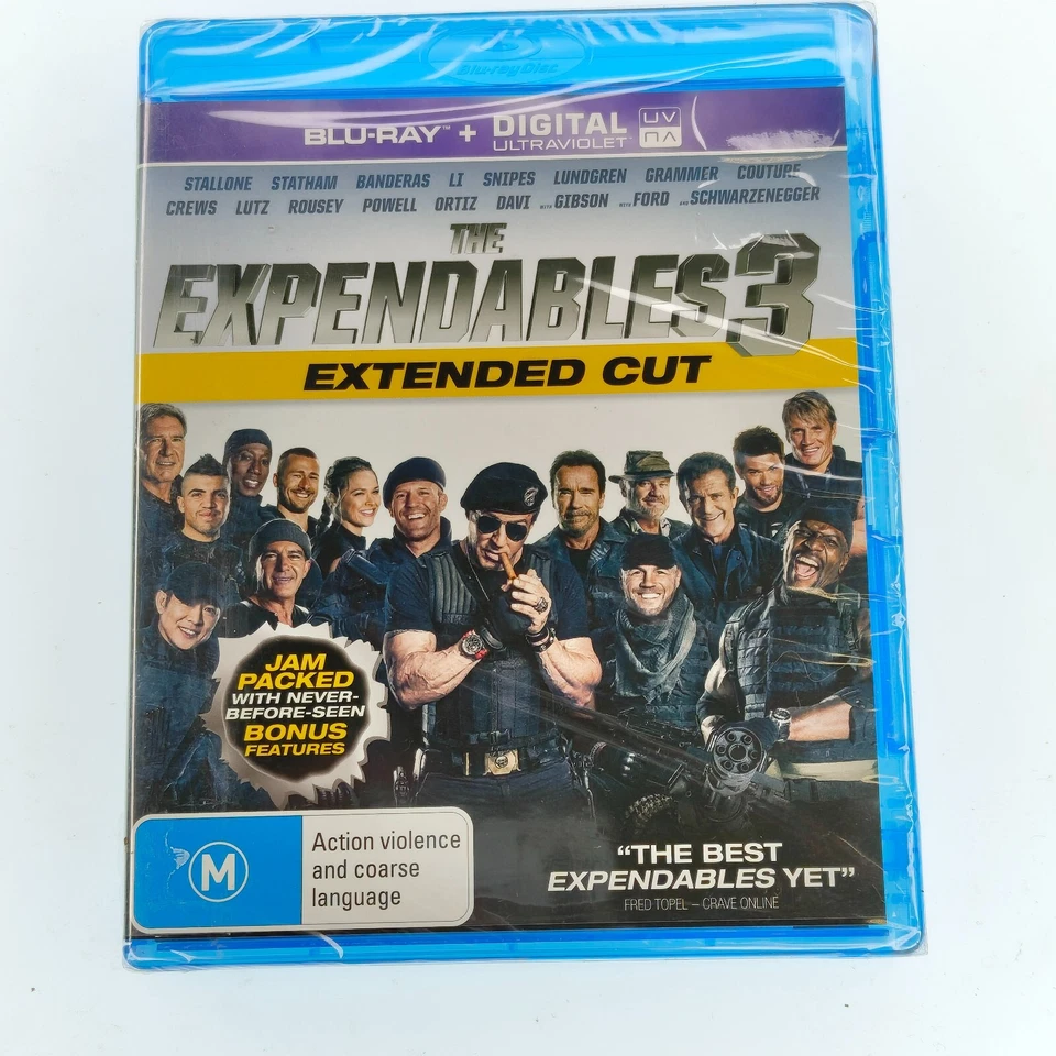 The Expendables 3 (Extended Edition) Blu Ray - New Sealed - Region B - Image 1 of 2